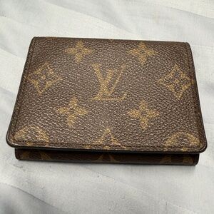Louis Vuitton Business Card Holder Wallet Envelope Monogram